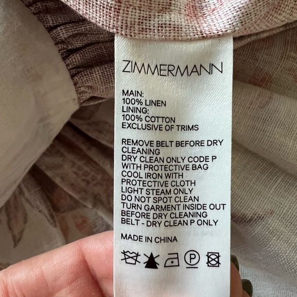 Zimmermann Red and White Mini Dress - Picture 8 of 8